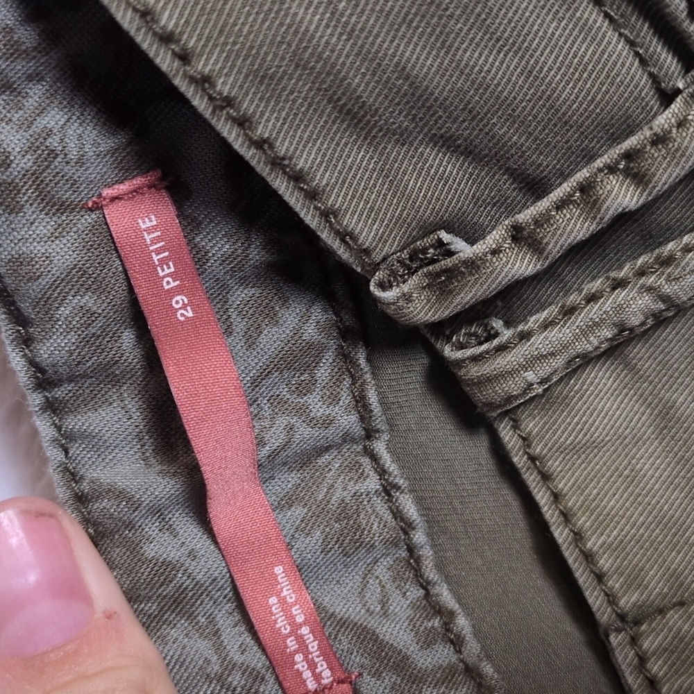 PILCRO Anthropologie‎ Womens Olive Green Waist 29 Petite - Picture 8 of 10